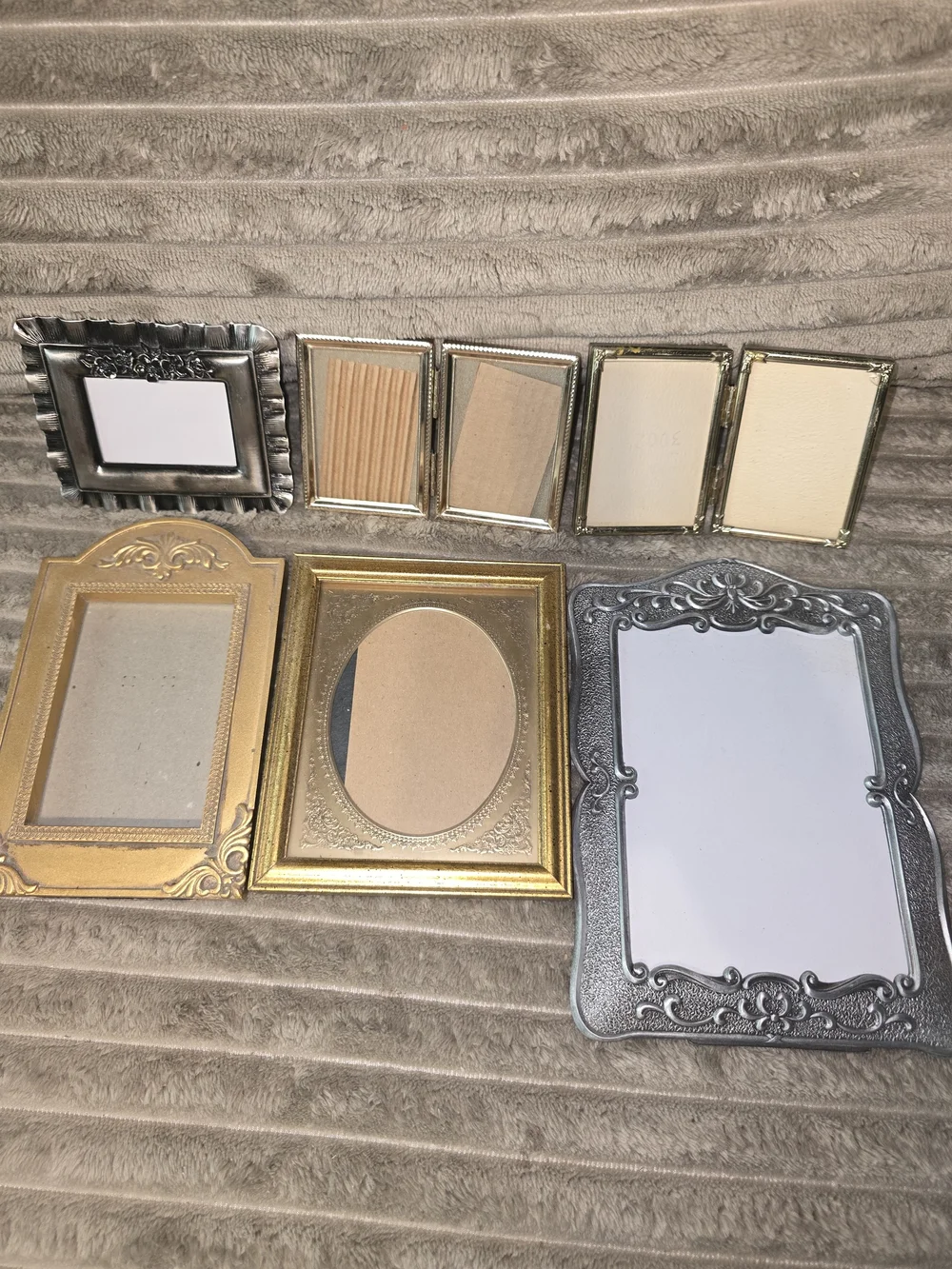 Vintage-Style Small Picture Frame Bundle (6) in Gold & Silver Tones